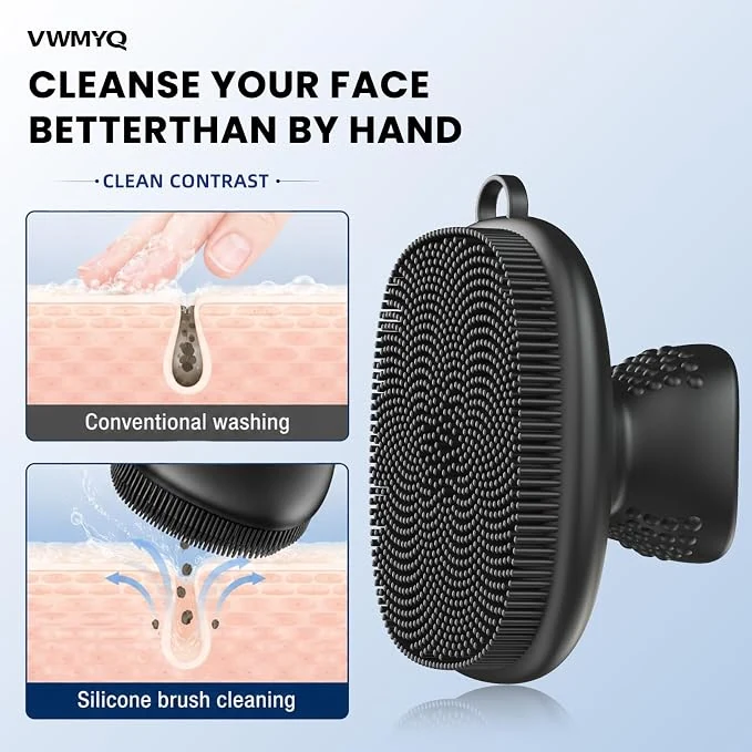 Silicone brush cleaning comparison